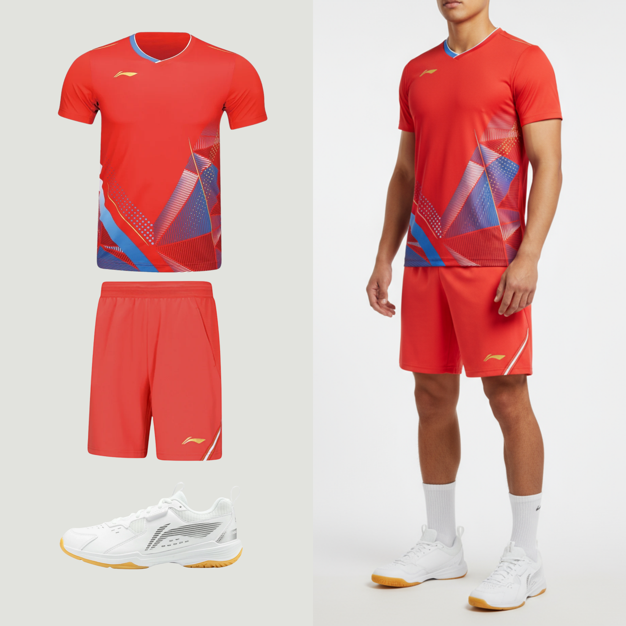 Li-Ning Strong Game Röd Unisex