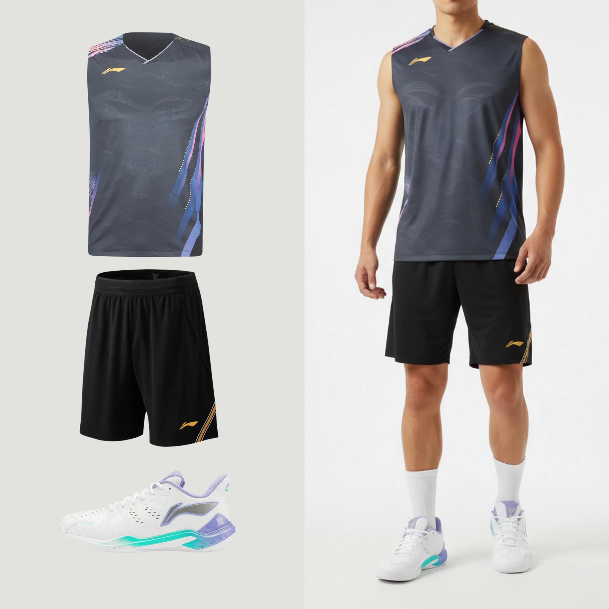 Li-Ning Side Effect Svart Linne